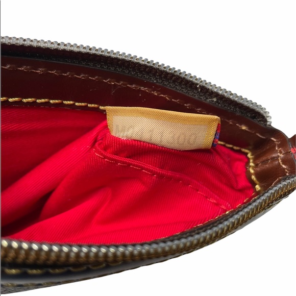 Dooney & Bourke | Belvedere Large Slim Leather Wristlet In Taupe - Picture 9 of 10